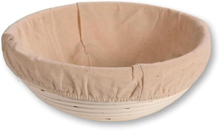 KESPER | Gärkörbchen Set Rund mit Teigschaber, Material: Rattan, Textilfutter (abnehmbar), Masse: 22
