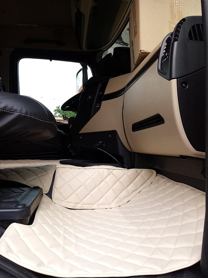 LKW-Fussmatten, passend für Mercedes Actros MP4 nach 2014, Automat unter zwei Ebenen, Linkslenker, B