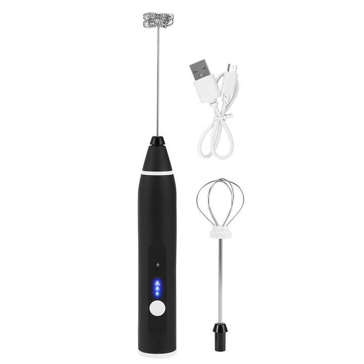 3 Geschwindigkeiten Einstellbarer Hand-Schneebesen USB Wiederaufladbarer leichter elektrischer Milch
