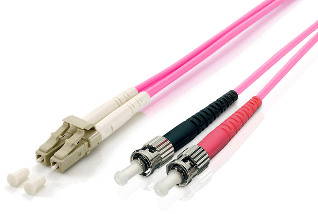 Equip LWL Patchkabel LC->ST 2.00m Multimode Duplex OM4 viol Polybeutel 2,00 Meter, 2,00 Meter