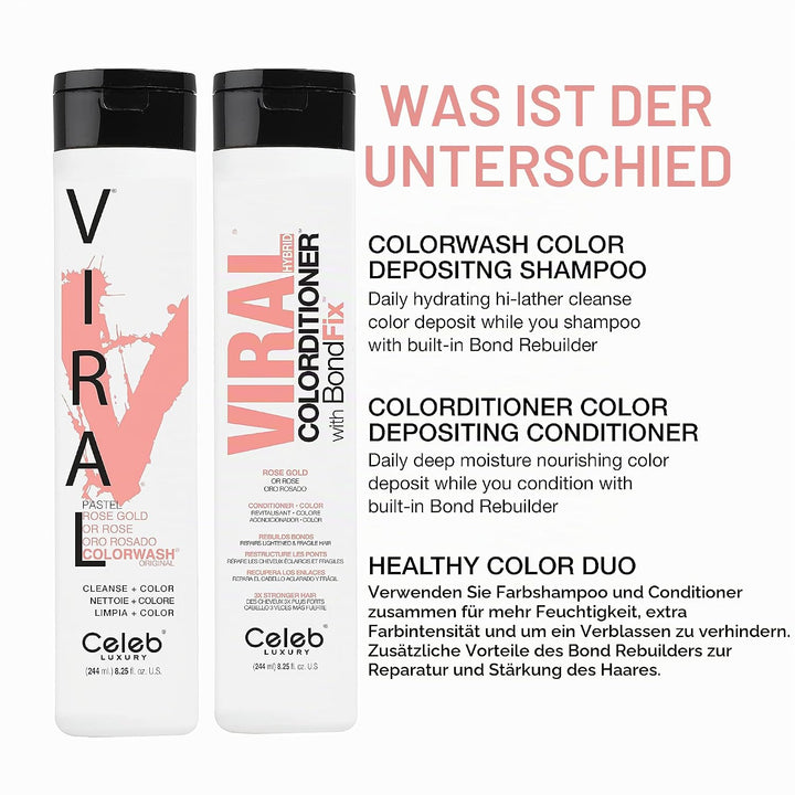 Celeb LUXURY Viral COLORDITIONER Pastel Rose Gold, 244ml