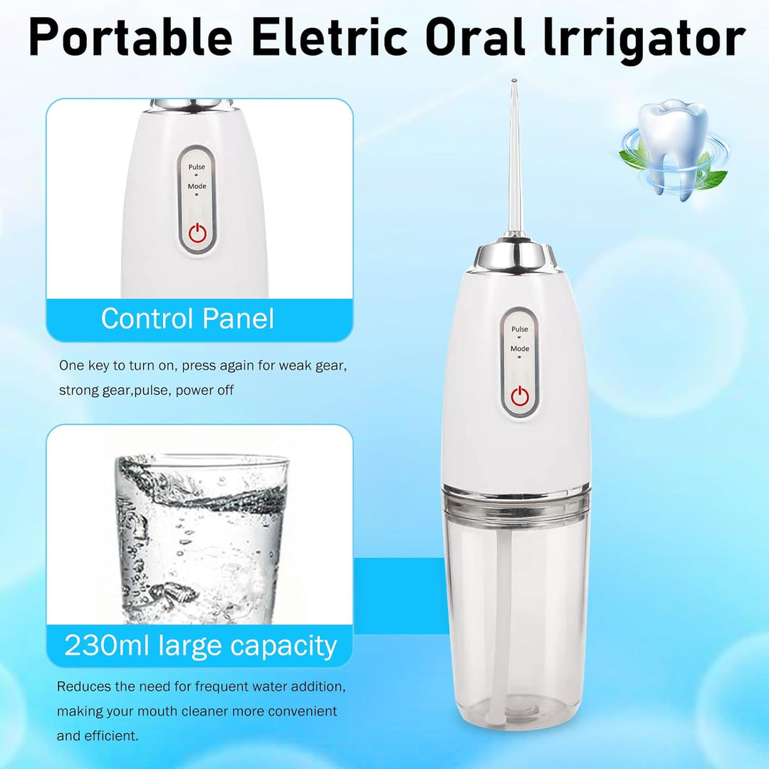 Munddusche Testsieger 2026, Munddusche Kabellos, Water Flosser 3 Modi & 4 Düsen, IPX7 Wasserdicht, f