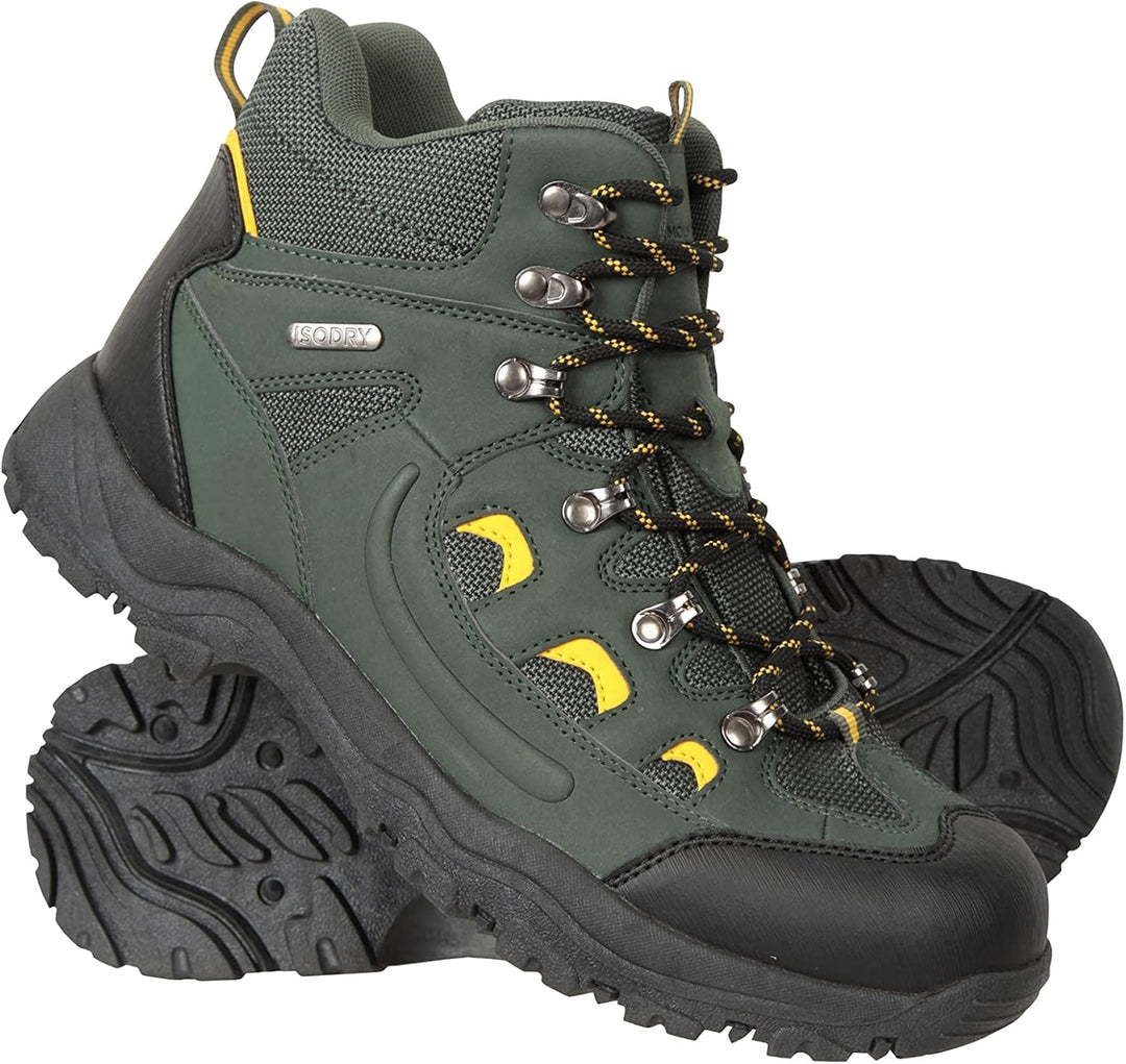 Mountain Warehouse Adventurer Mens Waterproof Boots - IsoDry Schuhe mit Synthetik-Obermaterial, Mesh