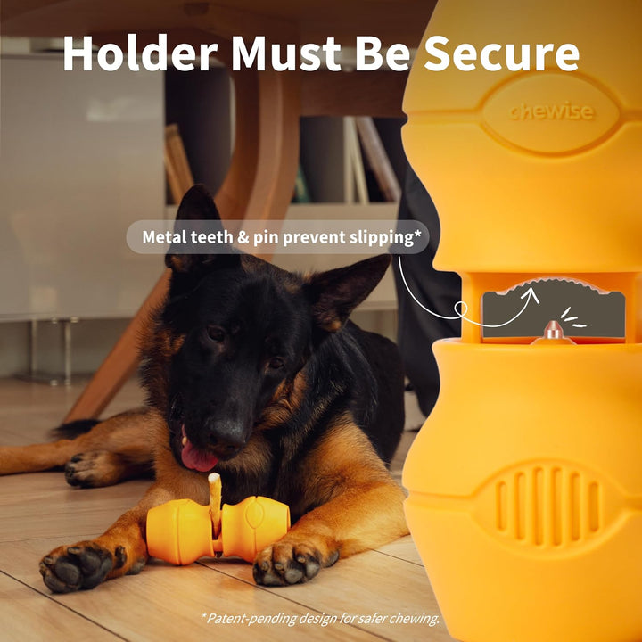 PetClan Chewise Bully Stick Halter – Sicherheit & Robustes Design, BPA-frei, Sicherer Ochsenziemer-H