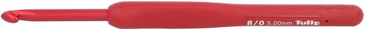 TULIP Etimo Red Crochet Hook Häkelnadel-Set TED-001e, Rot 1,8/2/2,2/2,5/3/3,5/4/5mm Red, 1,8/2/2,2/2