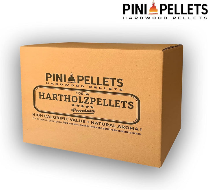 Hartholz Pellets 6 mm PINI 15Kg zum Heizen Grillen Räuchern Smoken