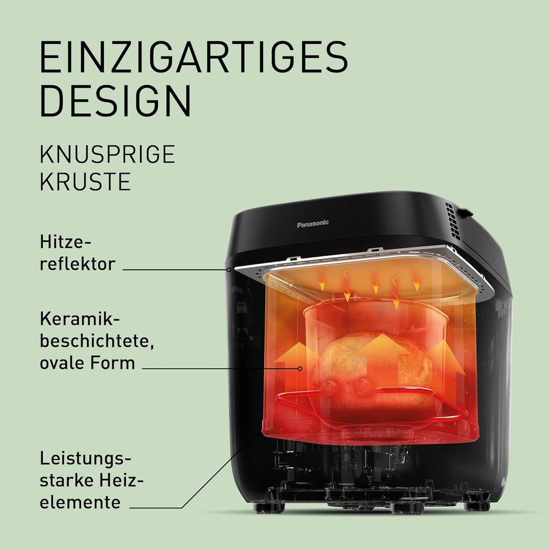 Panasonic Croustina Brotbackautomat SD-ZD2010 für Krustenbrot (18 Programme, Brotmaschine, glutenfre