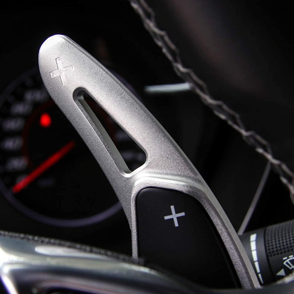 HIBEYO 2PCS Metall Ersatzsatz Lenkräder Schaltwippen für Chevy Chevrolet Camaro 2016-2019, C7 Corvet