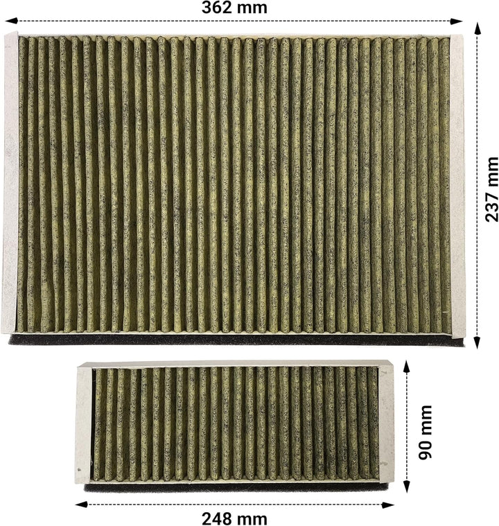 VIOKS Aktivkohlefilter 2er Set Ersatz für Bosch Siеmens Neff Constructa 11041790 11018700 DWZ0AK0A0