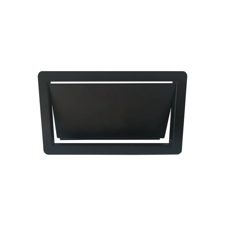 Müllklappe aus pulverbeschichtetem Stahl 350 × 200 mm zum Einbau | Schwarz | Ideal für Cafés, Restau