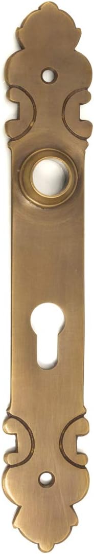 Antikas - Retro-Türbeschlag,Langschild "Kotten" in Messing patiniert, für Haustür PZ72