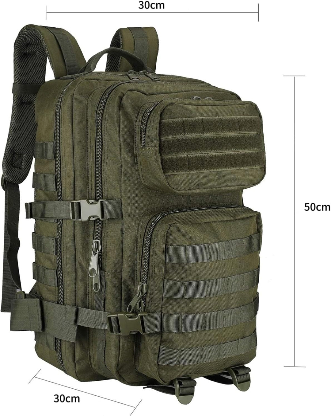 ProCase 40L Militär Taktische Rucksack, Grosse Kapazität 3 Tage Armee Assault Pack Bag Go Bag Rucksa