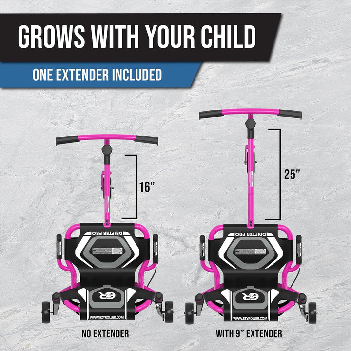 EzyRoller Drifter Pro X Trike für Jugendliche und Kinder ab 10 Jahre und Erwachsene Dreirad Drifttri