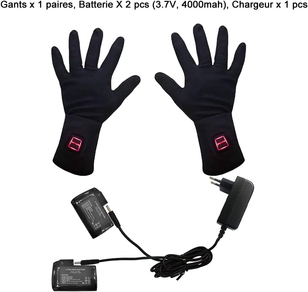 Elektrisch beheizbare Handschuhe, wiederaufladbar, für Arthritis, ultradünne beheizbare Handschuhe f