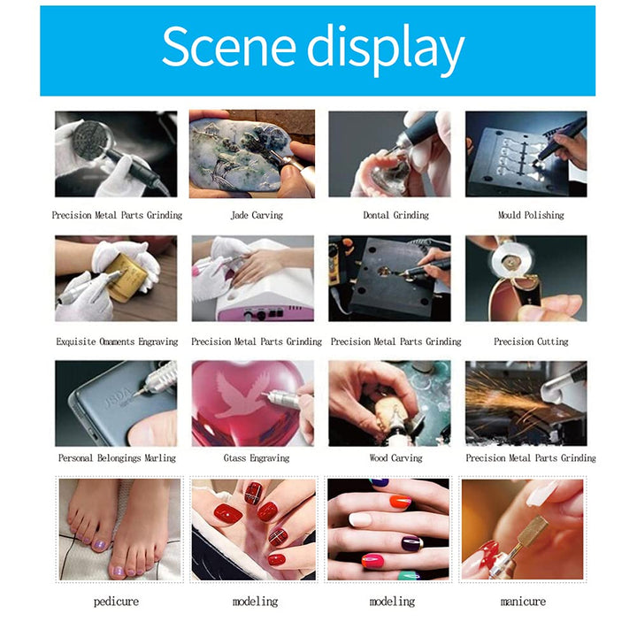 Elektrische Nagelfräser, 40000 U/Min, Professionelle Nail Drill, Elektrische Nagelfeile ManiküRe Set