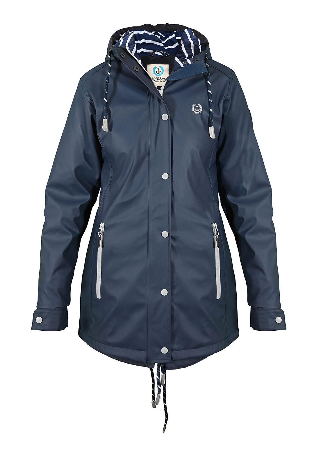 MADSea Damen Regenmantel Friesennerz 620 | halblanger wasserdichter Regenparka | winddicht mit marit