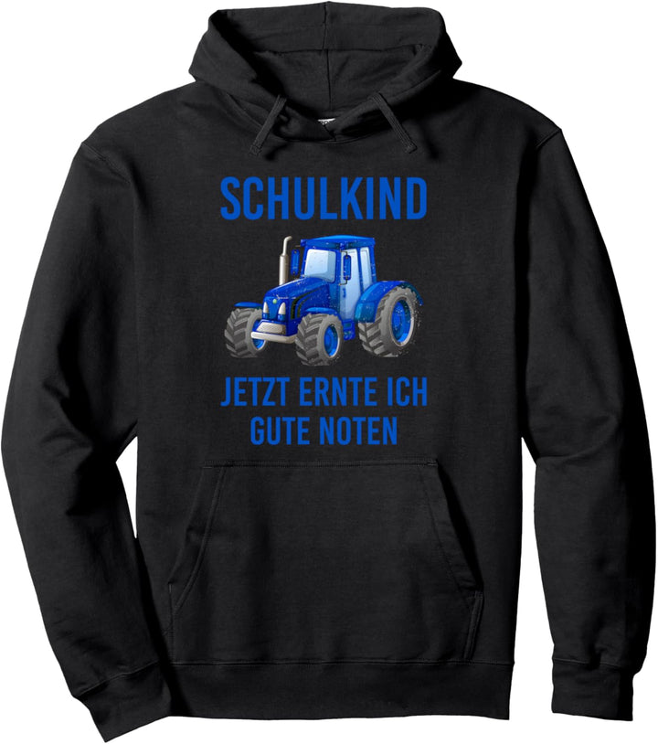 Schulkind Bauernhof Spruch Landwirtschaft Trecker Biobauer Pullover Hoodie