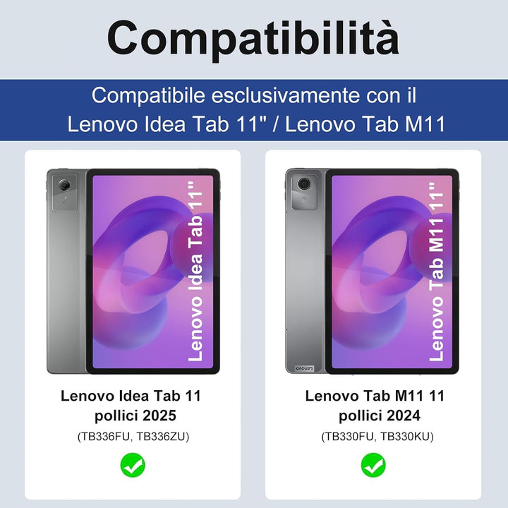 FOGARI Für Lenovo Idea Tab 2025 11/Tab M11 2024 11 Zoll Tastaturabdeckung | Abnehmbare Bluetooth-Tas