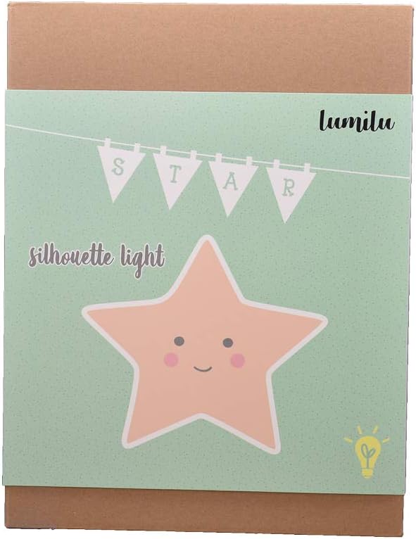reer lumilu Silhouette Light Star, süsses Sternen-Wandlicht, tolles Taufgeschenk, Geburtstags-Gesche