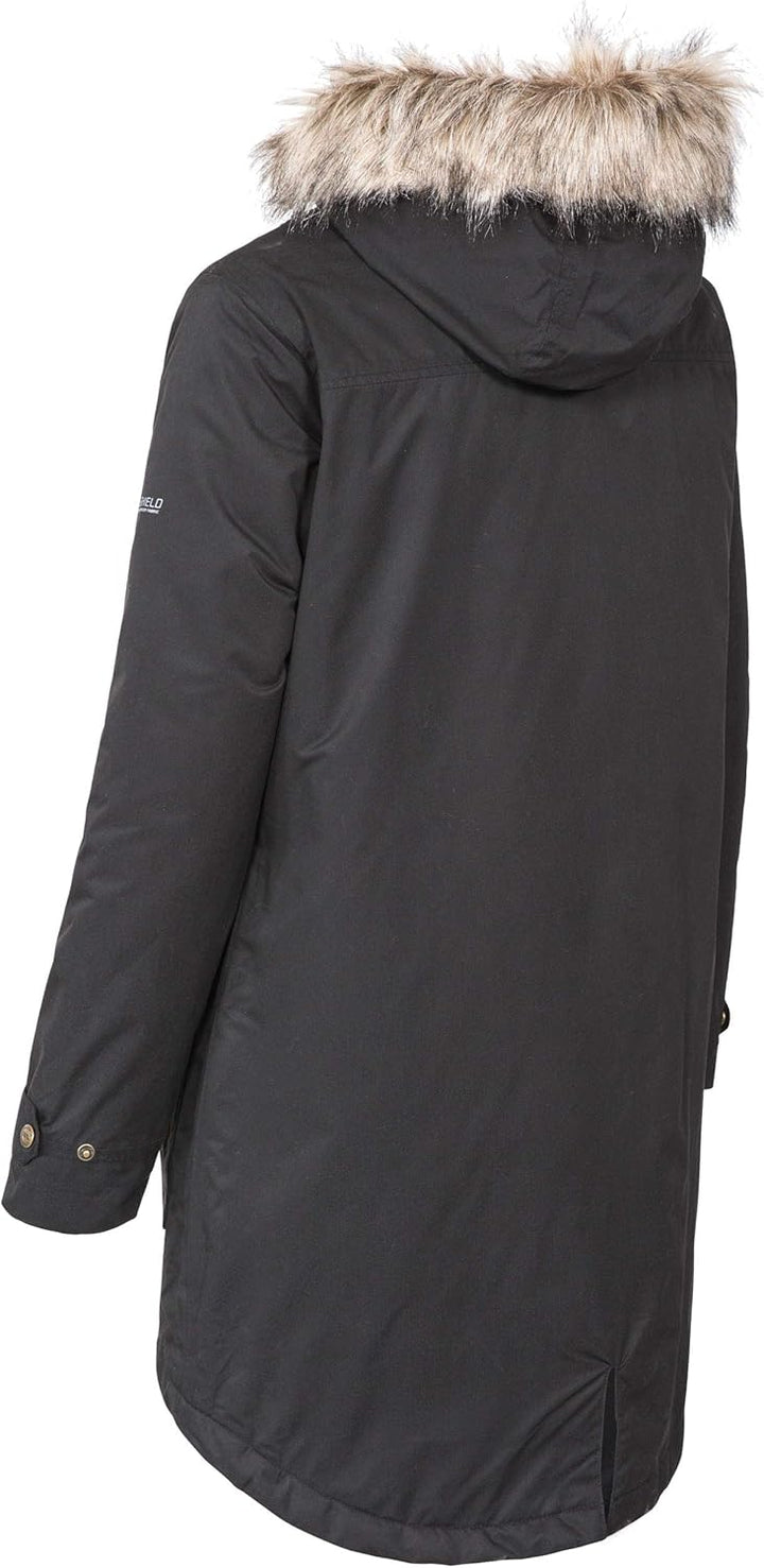 Trespass Damen Clea Jacke XXS Schwarz, XXS Schwarz