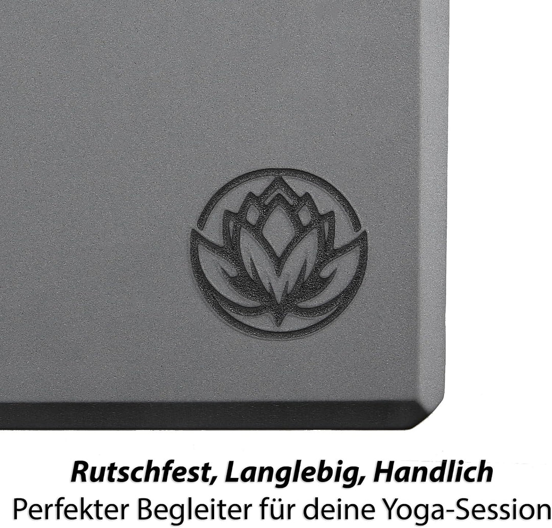 Yoga Block VonBueren | 22 x 12 x 7,5 cm je Yogablock | Yogablöcke für Damen und Herren aus EVA | Klö