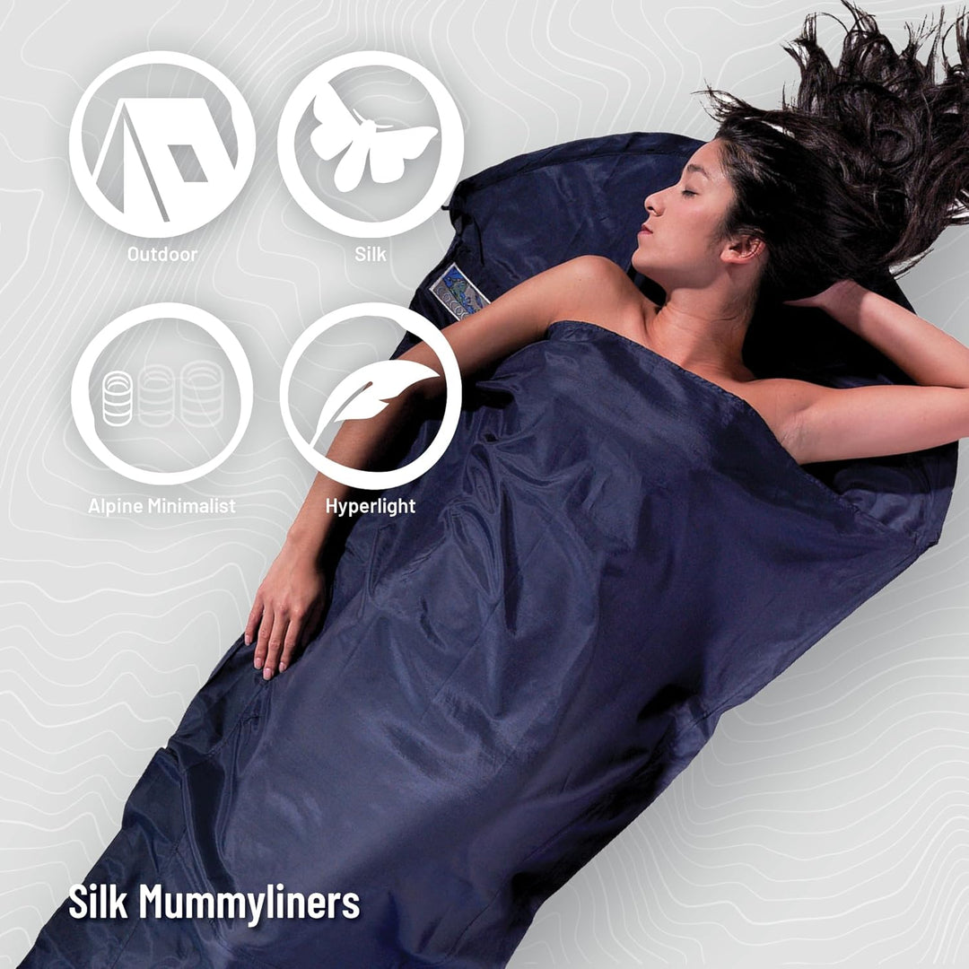 Cocoon Seidenschlafsack Mummy Liner - Silk Ripstop Tuareg, Tuareg