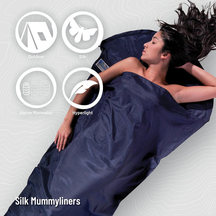 Cocoon Seidenschlafsack Mummy Liner - Silk Ripstop Tuareg, Tuareg