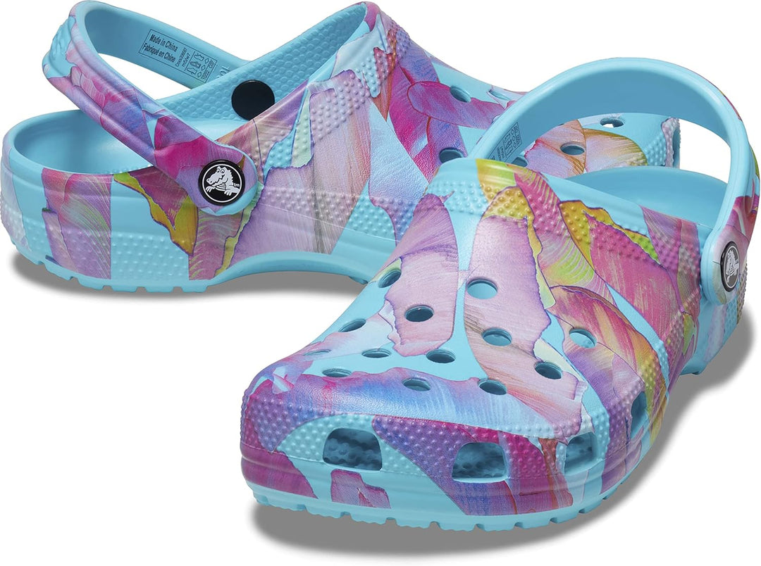 Crocs Unisex Classic Vacay Vibes Clog 45/48 EU Neptune Multi, 45 EU Neptun Multi