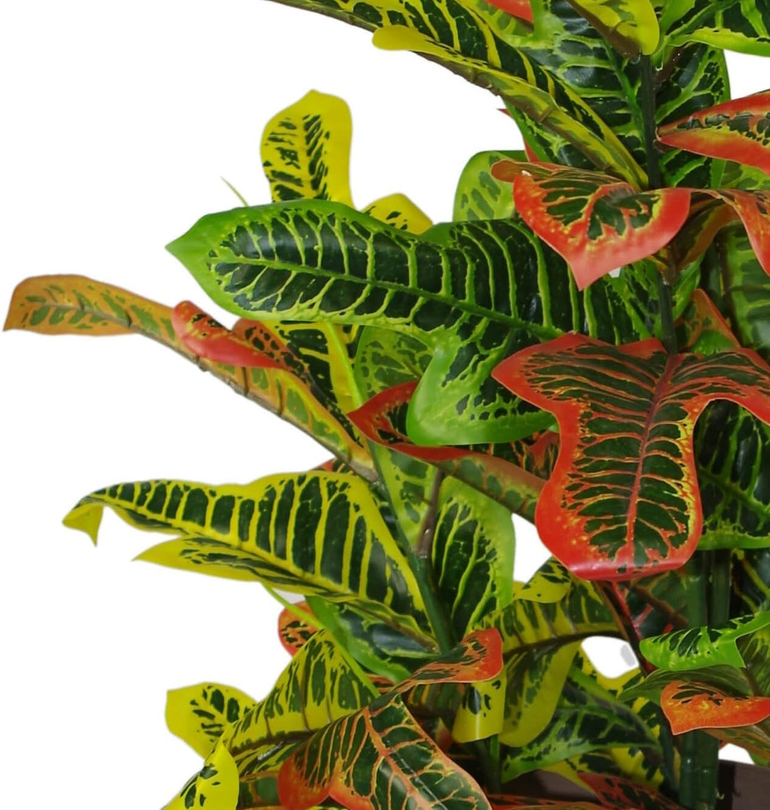 Leaf Kunstpflanze für Kodiäum, 90 cm, gross, Schwarz 90cm Codiaeum 90cm Codiaeum, 90cm Codiaeum 90cm