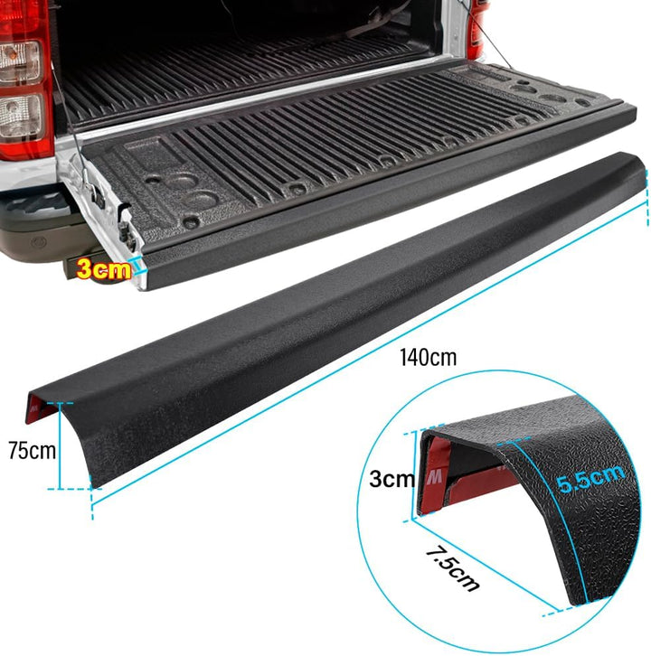 Windabweiser und Ladekantenschutz Set für Ford Ranger 2012–2022 T6/T7/T8 Doppelkabine, passgenau, Re