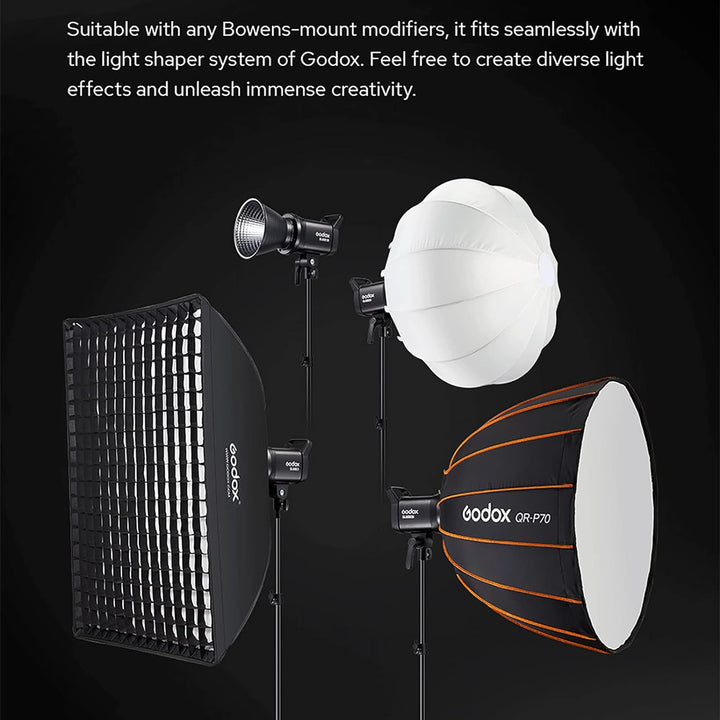 Godox SL60IID 6500K White LED Video Light 8 FX Effects, Silent Mode, 0%~100% Brightness Adjustment f