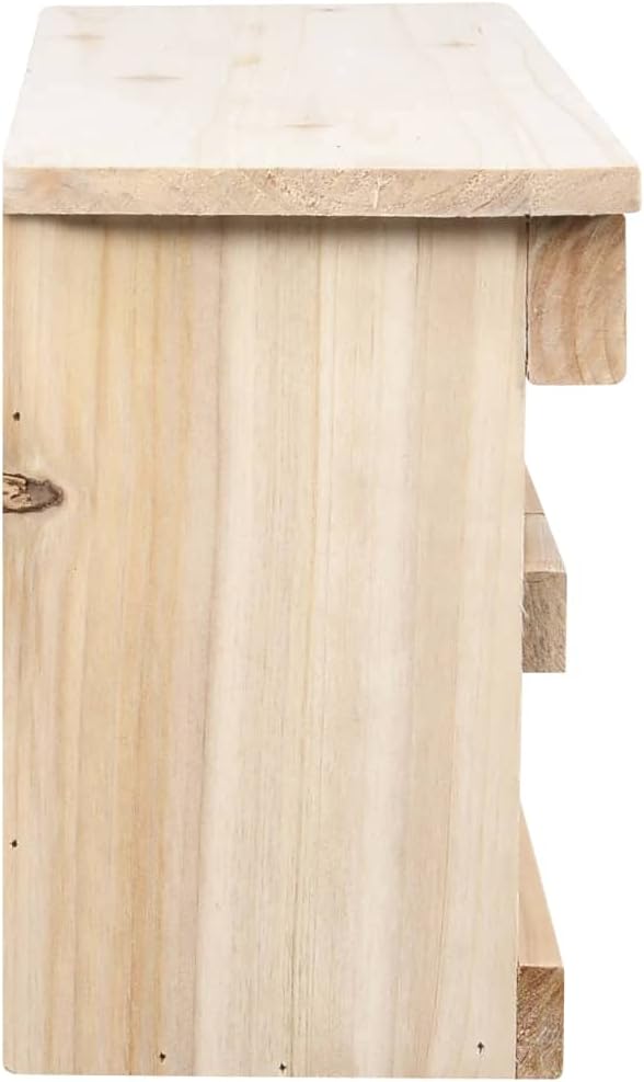 Myheimly Spatzenhaus 5-Fach 68x15x21 cm Tannenholz Nistkasten für Sperling Spatzenvilla