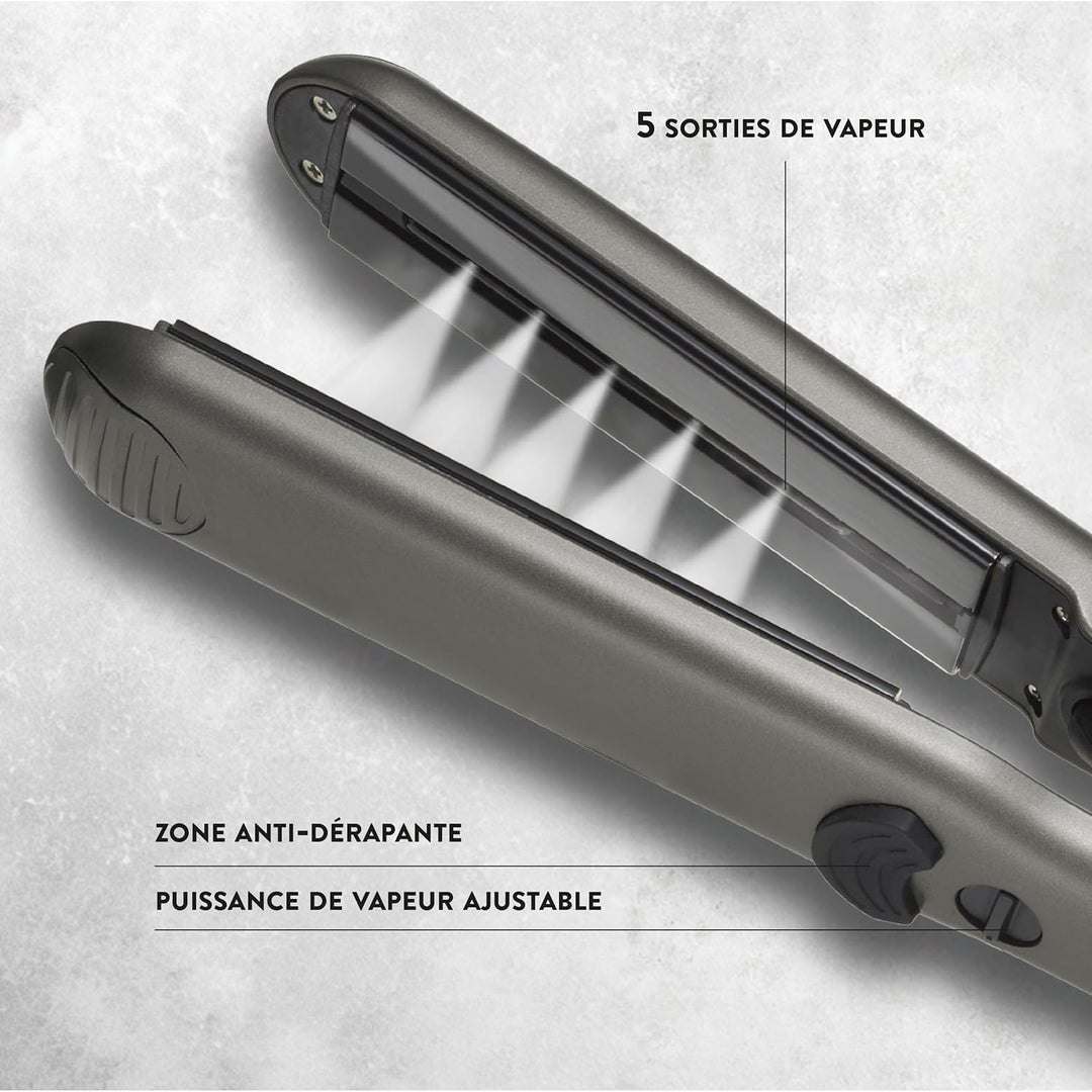 JEAN LOUIS DAVID - Lisseur Vapeur VAPOR STYLER - Verstellbarer Dampf - Extra dünne Turmalin-Keramikp