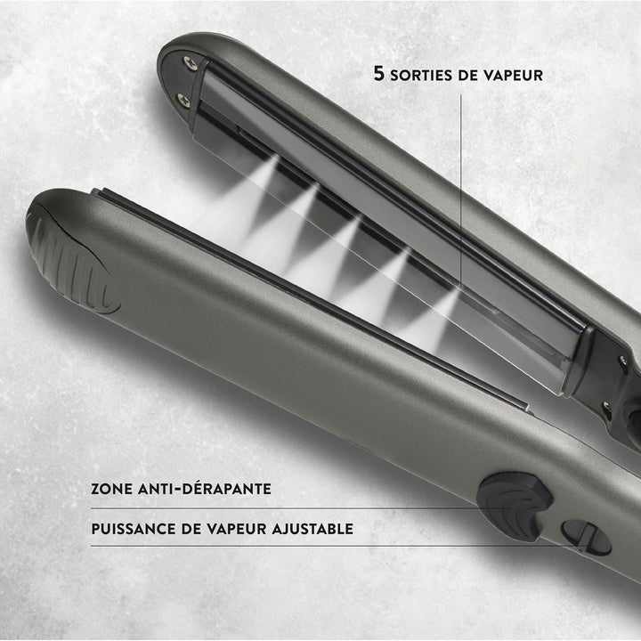 JEAN LOUIS DAVID - Lisseur Vapeur VAPOR STYLER - Verstellbarer Dampf - Extra dünne Turmalin-Keramikp