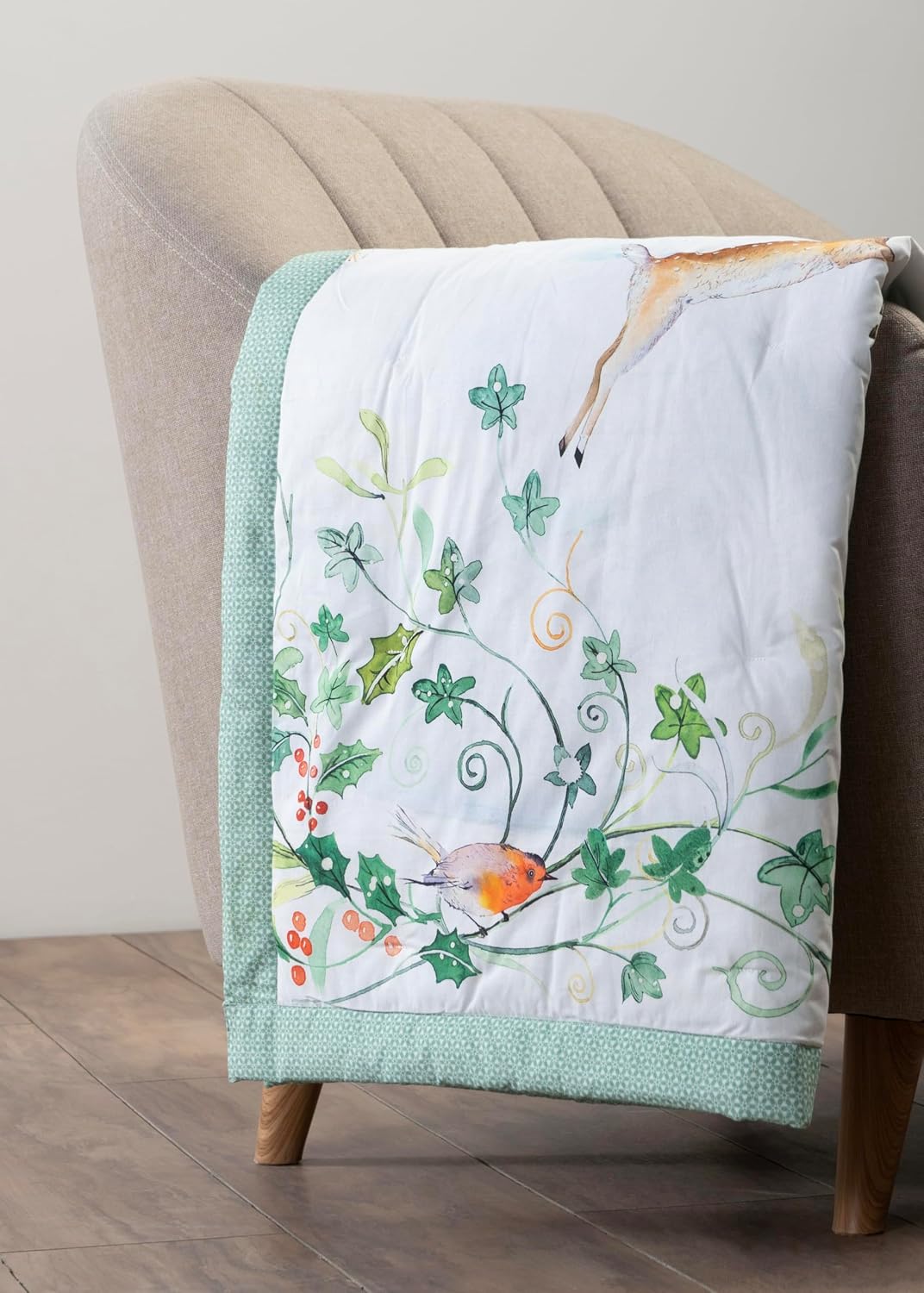Maison d' Hermine Überwurfdecke für Couch, leicht, weich, warm, atmungsaktiv, Baumwolle, Überwurfdec