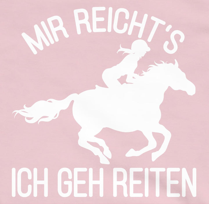 Shirtracer - Kinder Hoodie Jungen Mädchen - Pferd Pferde - Mir reicht&
