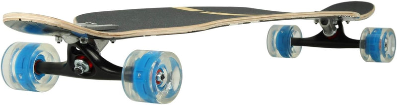 FunTomia Longboard mit 3 Flex Stufen Drop Through Cruiser Komplettboard Mach1 Speed Kugellager T-Too