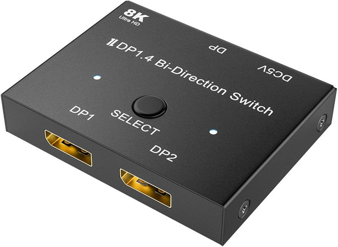 8k DP1.4 Splitter 2 in 1 | 1.4 Splitter-Konverter,8k@30hz 4k@120hz 2k@144hz Displayport Adapter, hoh