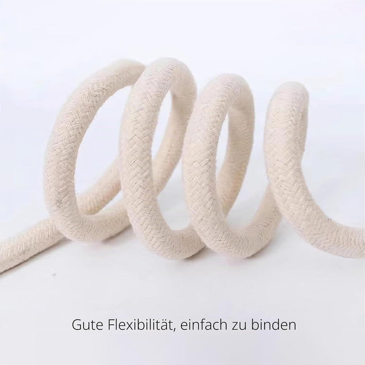 Aoneky Geflochtenes Baumwollseil 10/14/16mm, 30-60M - Makramee-Baumwollschnur aus Naturfasern für De