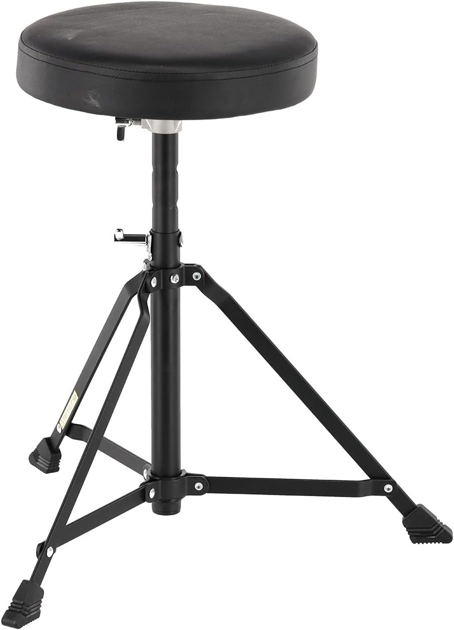 GEWA Schlagzeughocker rund DT-90 schwarz, höhenverstellbar, einstrebig runder Sitz, einstrebig - ***