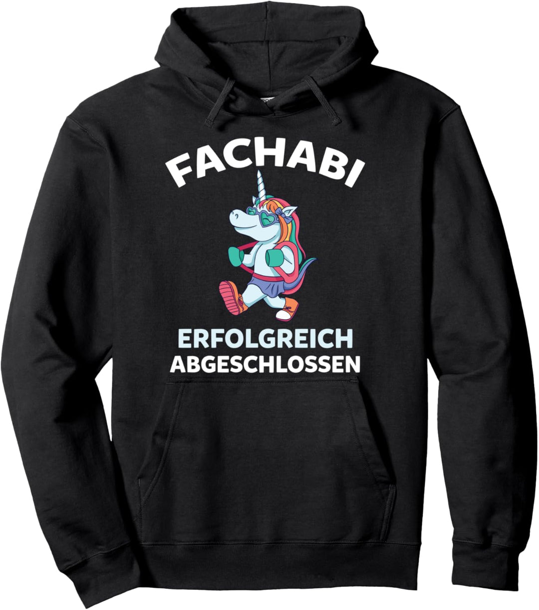 Fachabi Fachabitur Schulabschluss Einhorn Gymnasiastin Pullover Hoodie