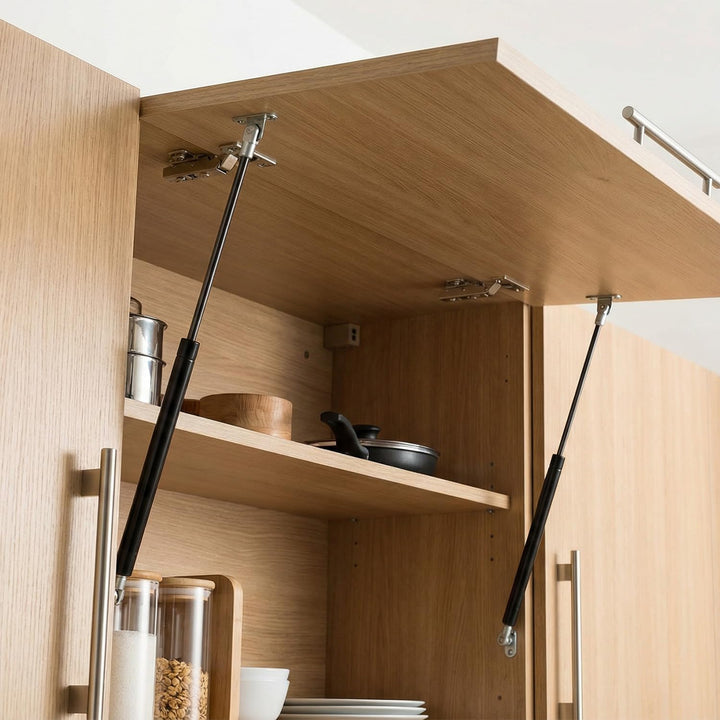 QWORK® 2er Set Gasdruckfedern 700mm 250N – Gasfeder mit Ösenköpfen 8mm für Wohnmobil-Bett, Werkzeugk