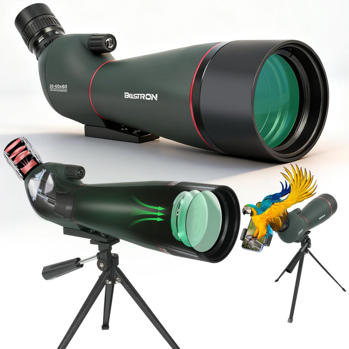 20-60x80 Spektiv Vogelbeobachtung, HD FMC Wasserdicht Spektive mit Lieferumfang Enthalten Sind EIN S