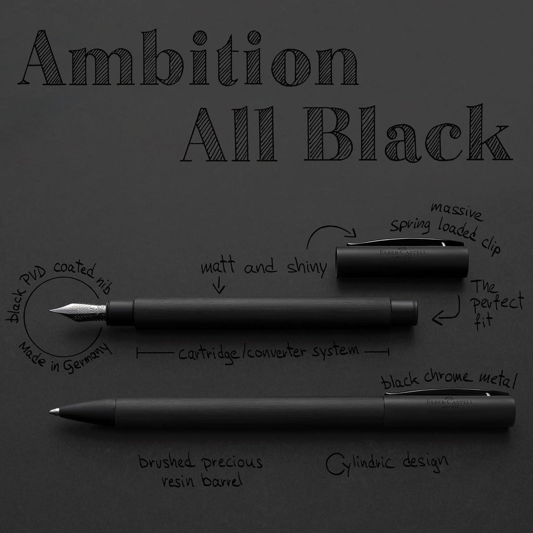 Faber-Castell Ambition All Black Füller B