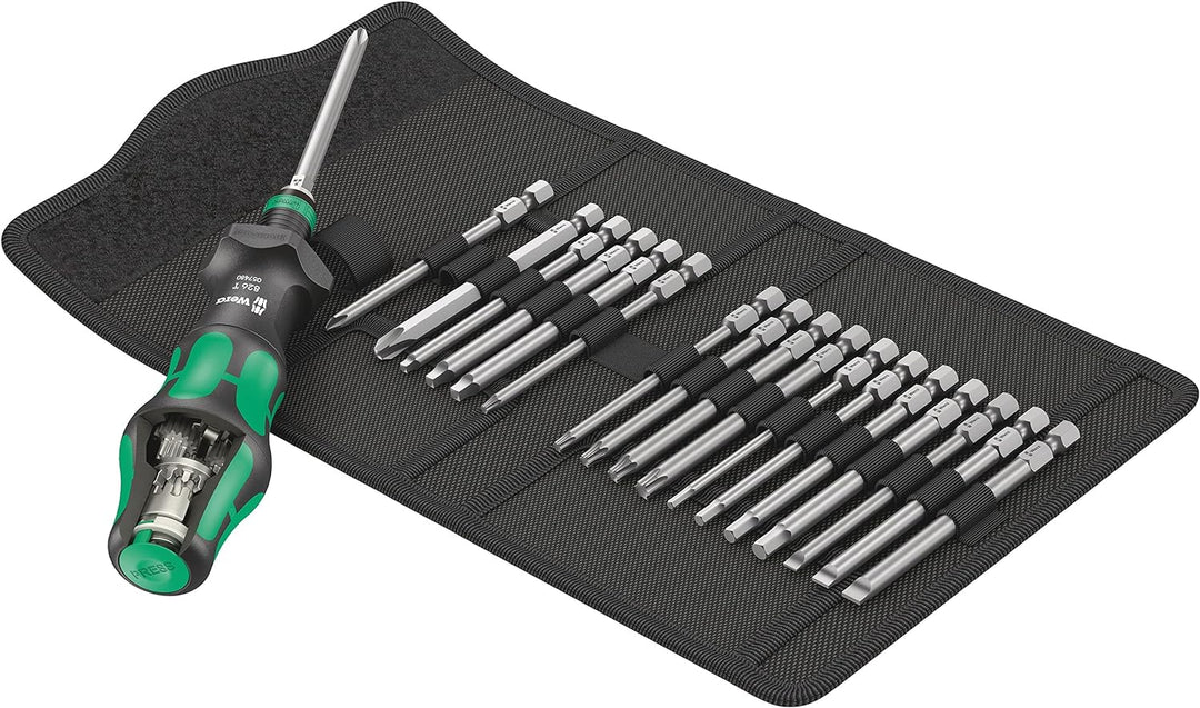 Wera '05057483001 Kraftform Kompakt Turbo Imperial 1 Getriebe-Schraubendreher-Satz, 19-teilig