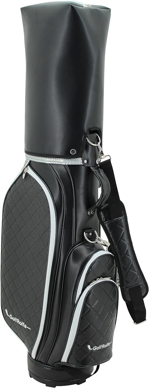 GolfRolfe 14286 Golfbag schwarz - Design Golftasche Caddybag Sporttasche Cartbag