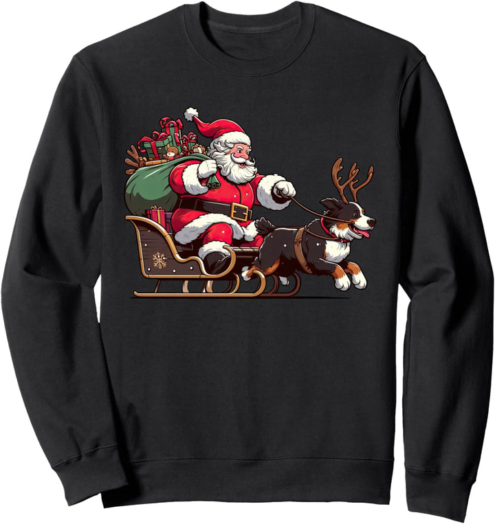 Berner Sennenhund Weihnachtsmann Lustig Weihnachten Sweatshirt