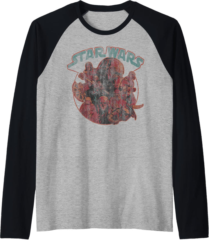 Star Wars The Rise of Skywalker Dark Side Stars Raglan