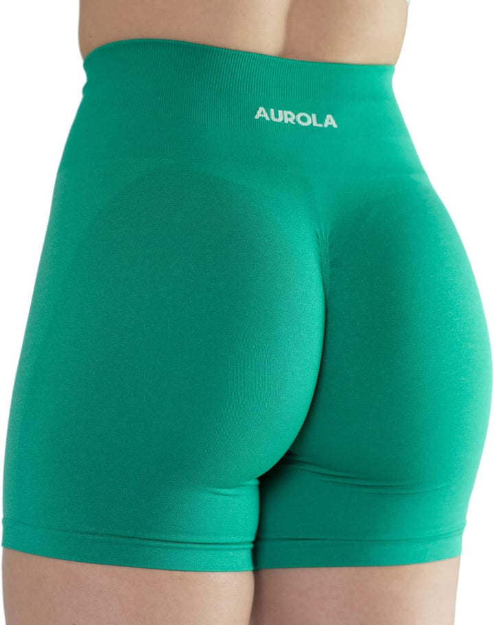 AUROLA Intensify Workout Shorts for Women Seamless Scrunch Short Gym Yoga Running Sport Active Exerc