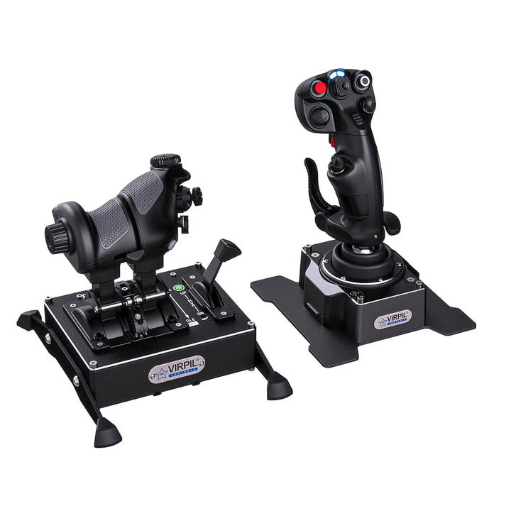 VIRPIL Controls - AEROMAX Cadet HOTAS Bundle (Premium Joystick & Gashebel Set für PC Flugsimulation,